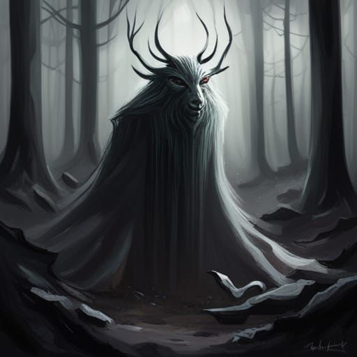 Sinister Forest Spirit by Greg Rutkowski