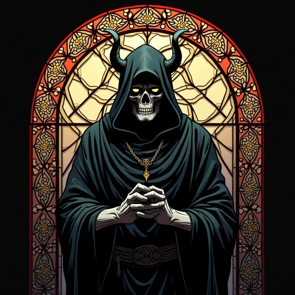 Dark Gothic Stained Glass Masterpiece