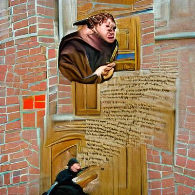 Martin Luther and the Church Door