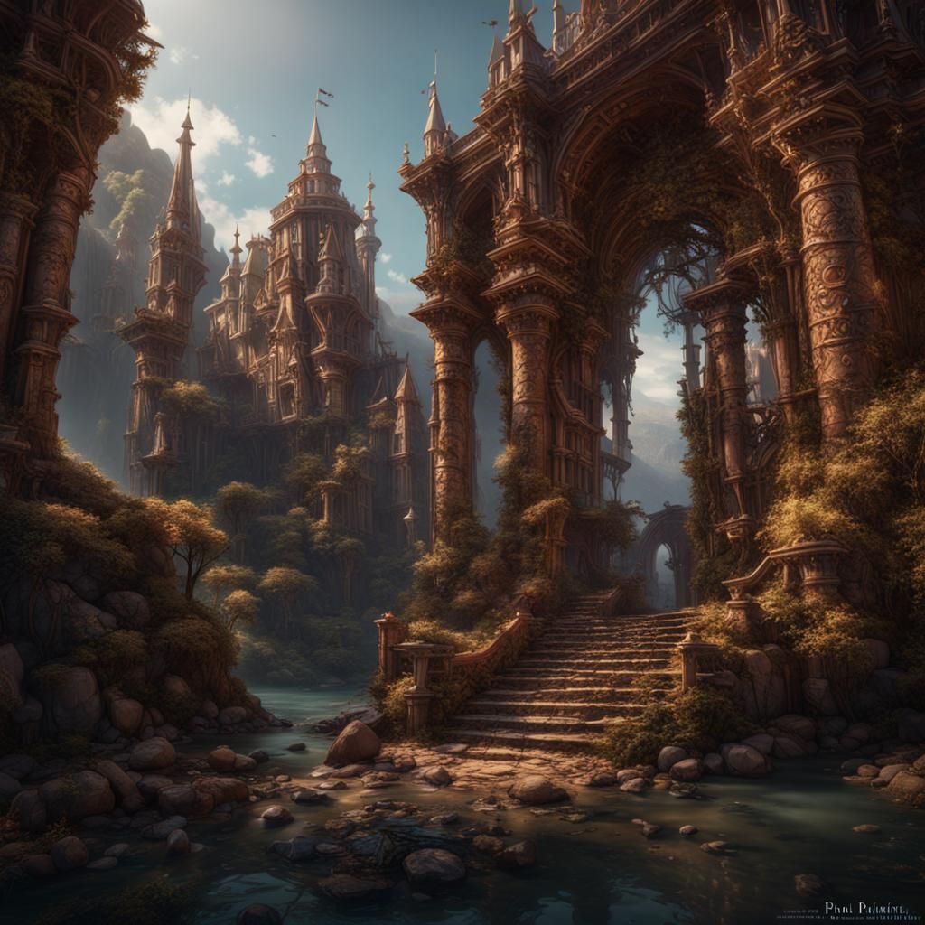 Furry Xona in Detailed Matte Painting