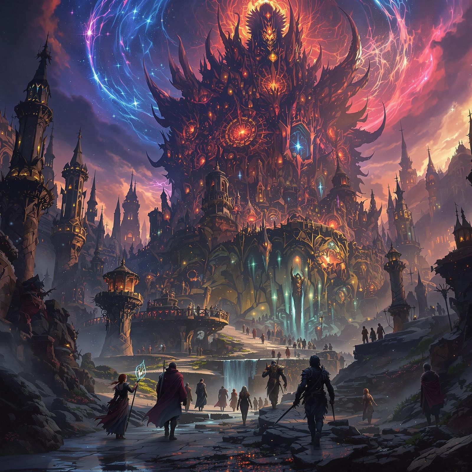 Fantasy Realm in Epic Digital Painting Style