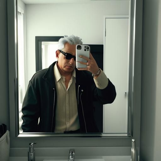 Surreal Reflection: A Blind Man's Vision