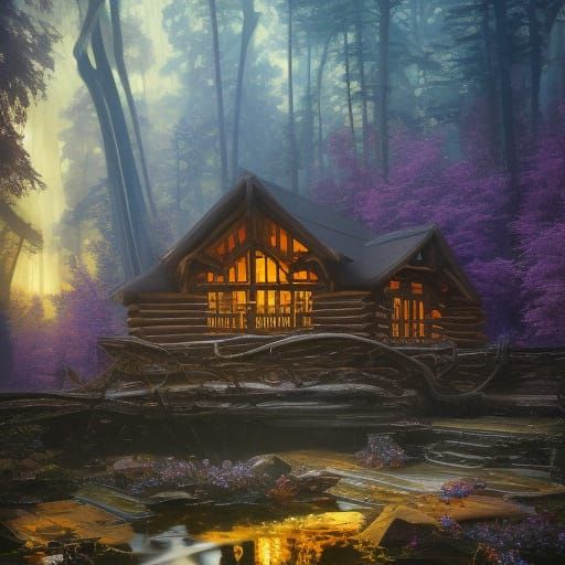 Whispers of a Haunted Forest Sanctuary