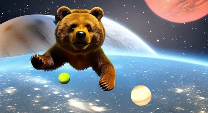 Cow in Space: 3D Rendered Lunar Fantasy