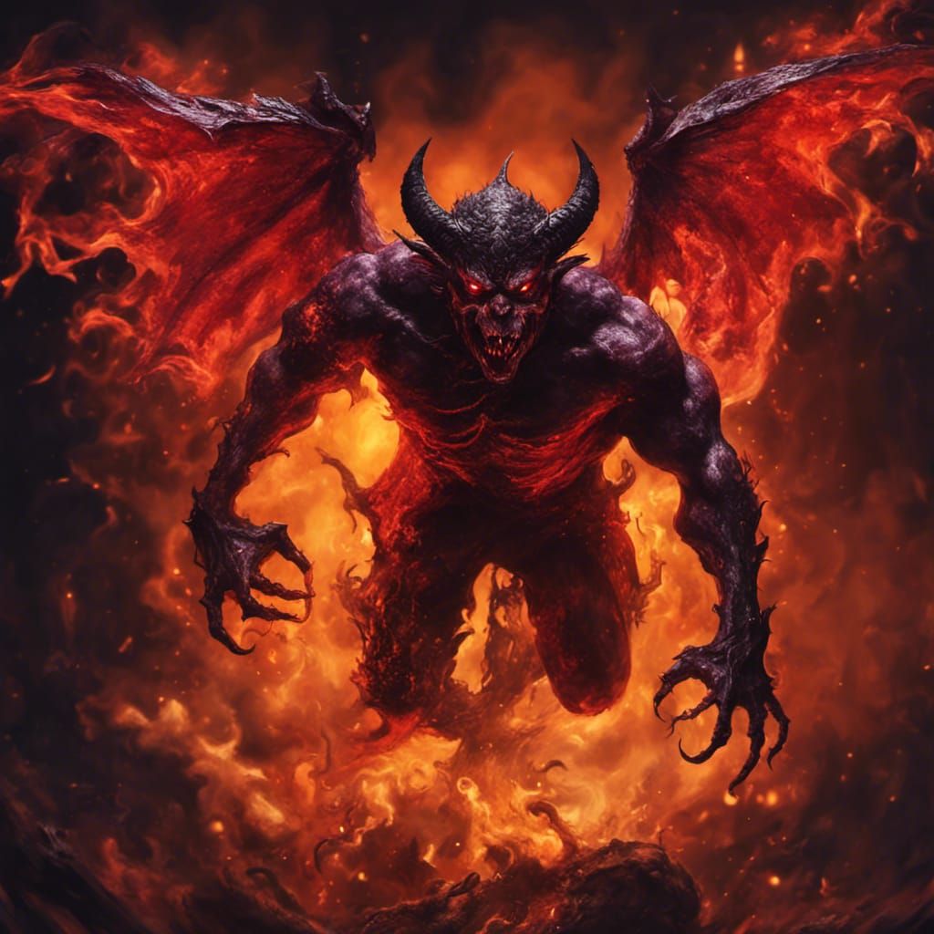 Crypt Demon Soaring Through Hell in Horrorcore Style