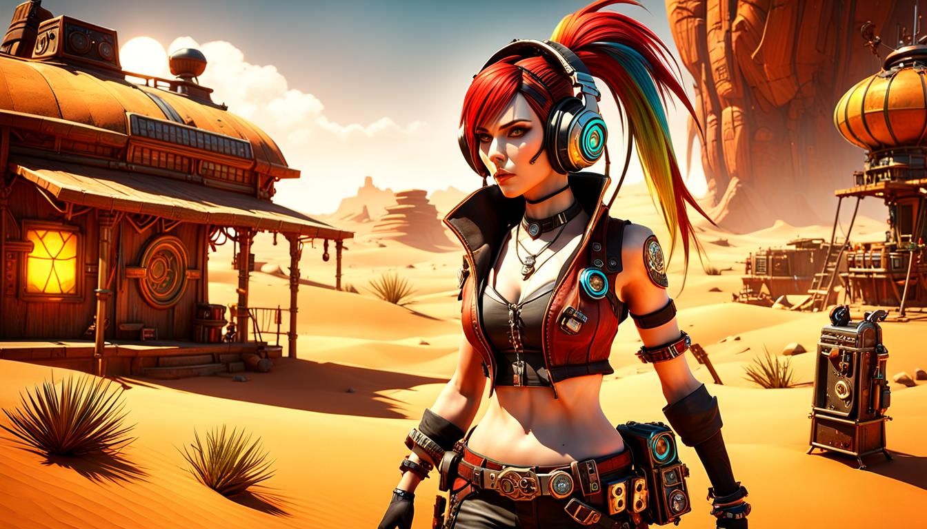 Gaige from Borderlands 2 in Steampunk Style