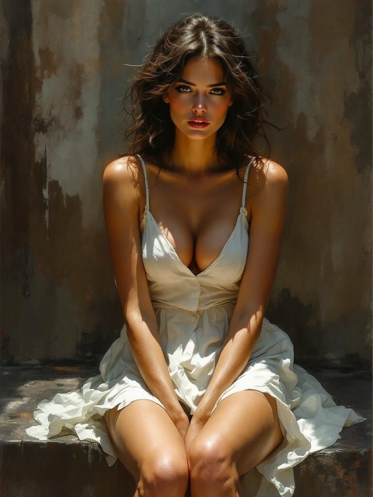 Dramatic Figure Study in Style of Classical Realism