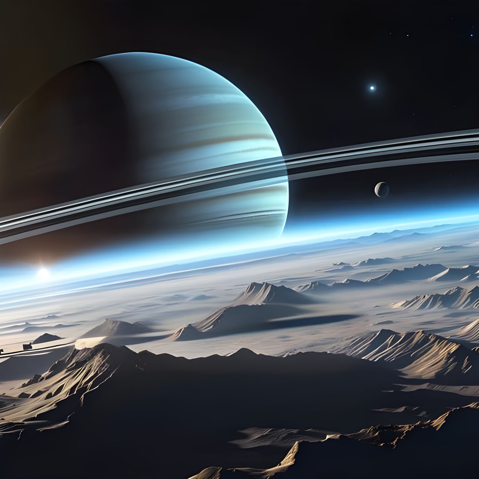 Saturn Seen from a Moon's Perspective