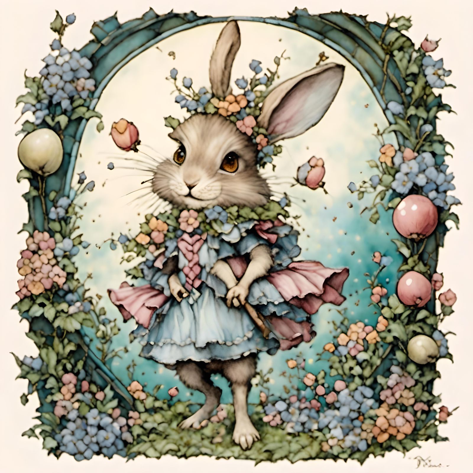 Background, By Alice Rahon <lora:TallBunny1:0.5>