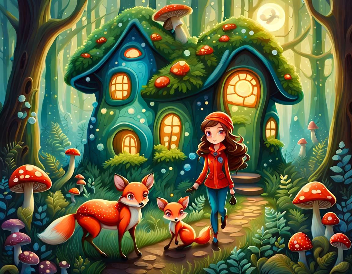 Enchanted Forest Home as Whimsical Art