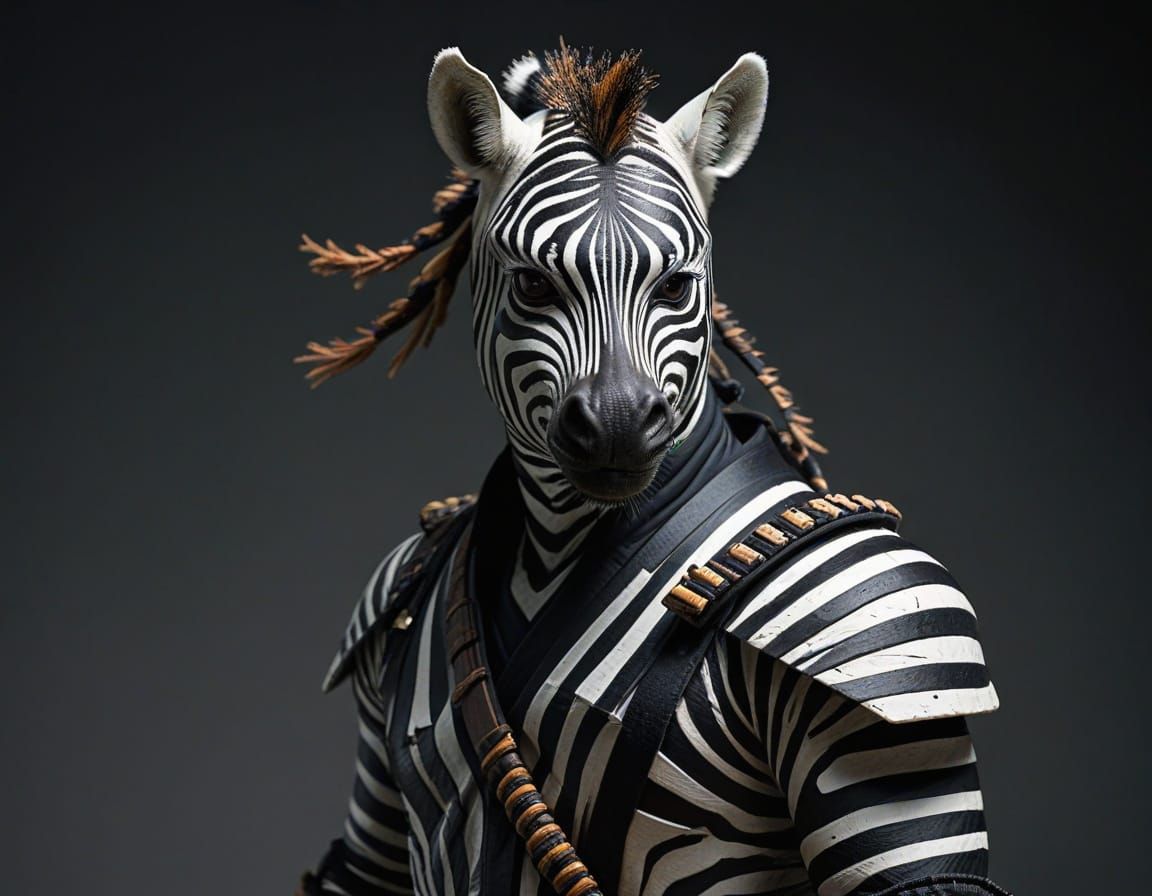 Zebra Anthropomorphism ninja