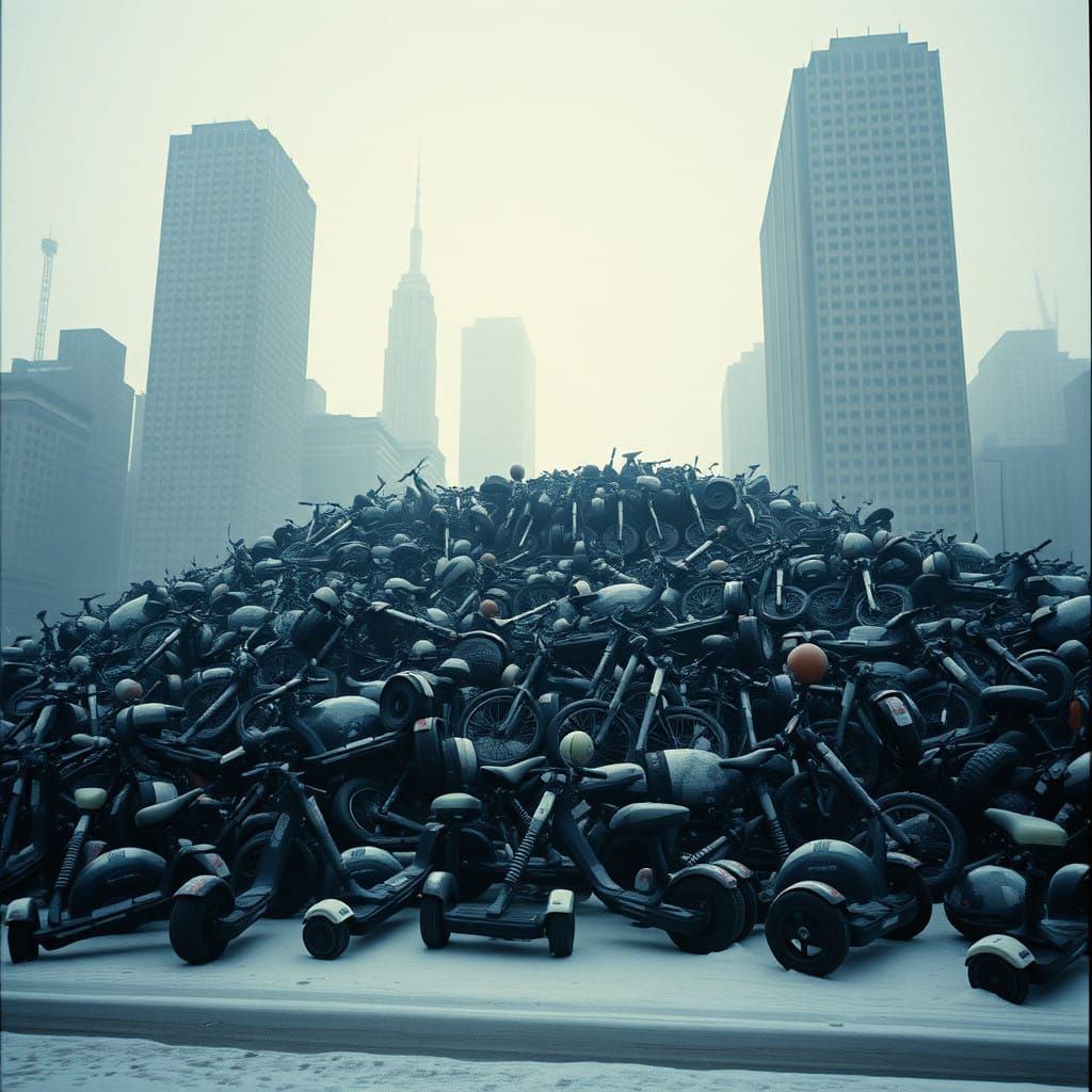 Epic Post-Apocalyptic Winter: Crushed Segways and Unicycles....