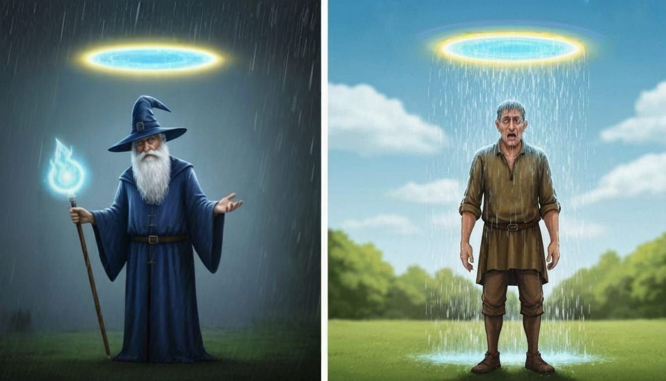 Clear Blue Sky Over Serene Landscape