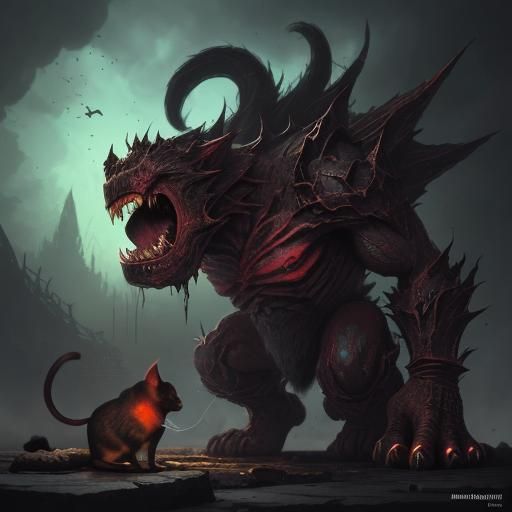 Demonic Kong Versus Puppy in Crystal Apocalypse