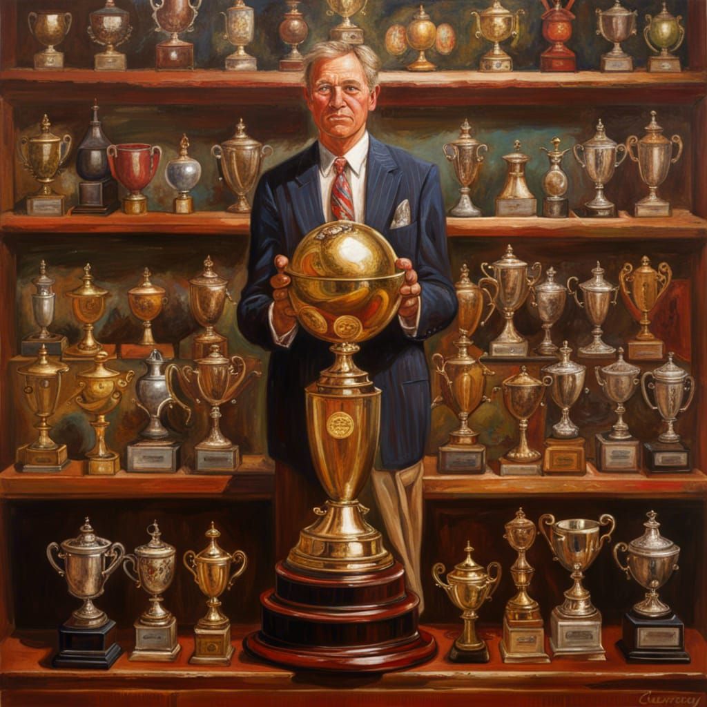 Sporting Trophies: Oil Painting in Gurney Style