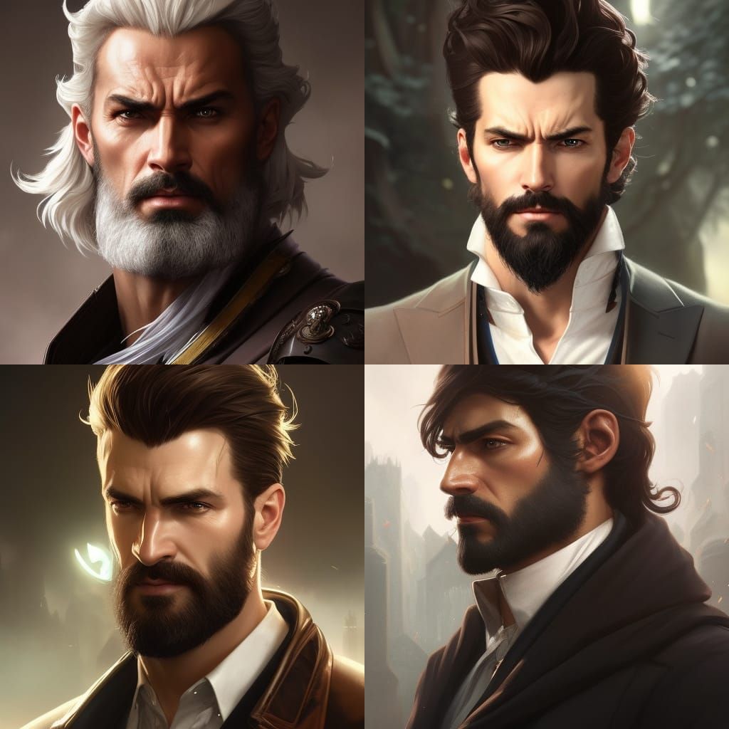 Medieval Monster Researcher Portrait in Dark Fantasy Style