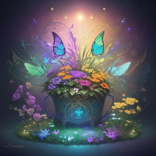 Magical Toy Box Garden in Fantasy Style