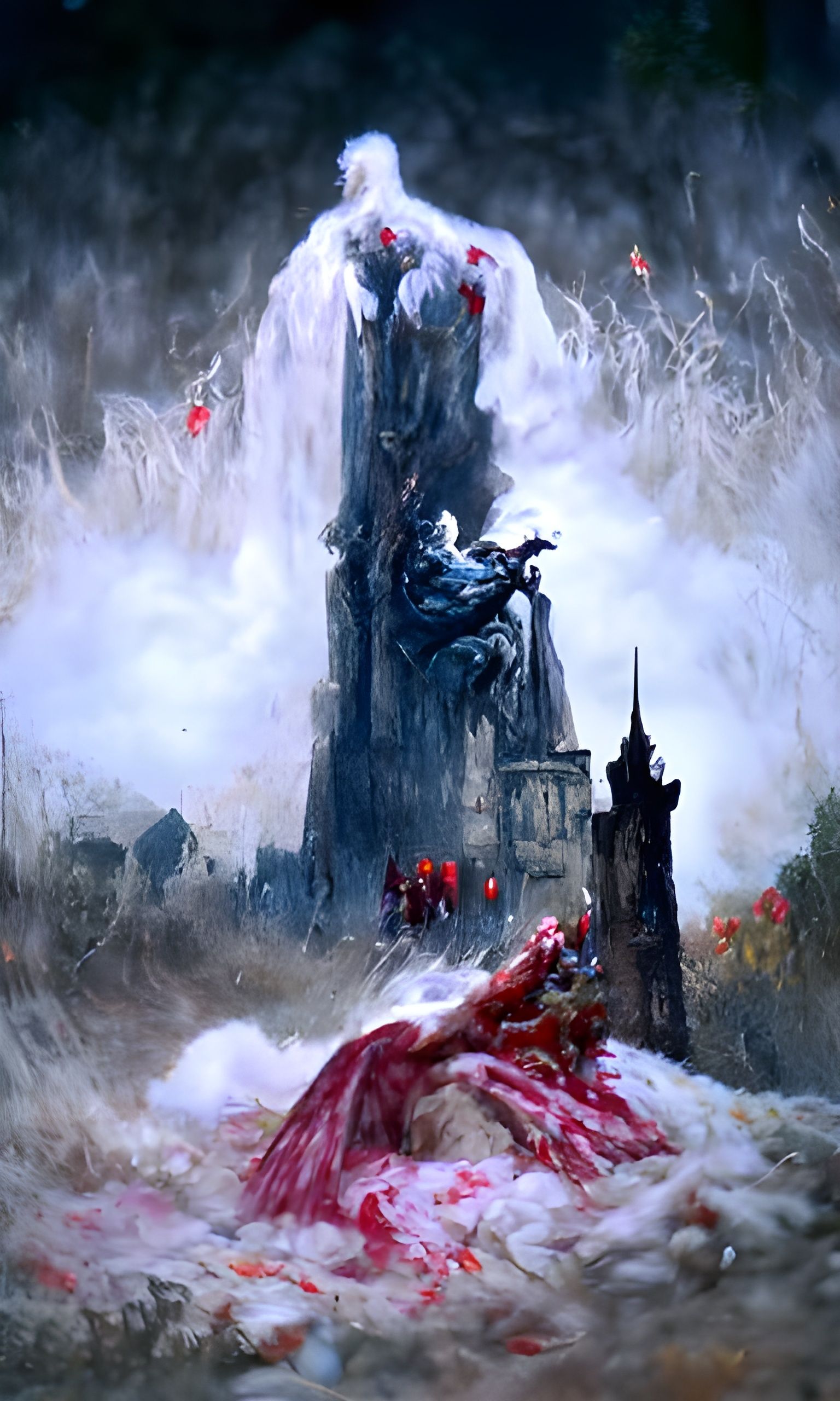 They reach the castle after a long battle