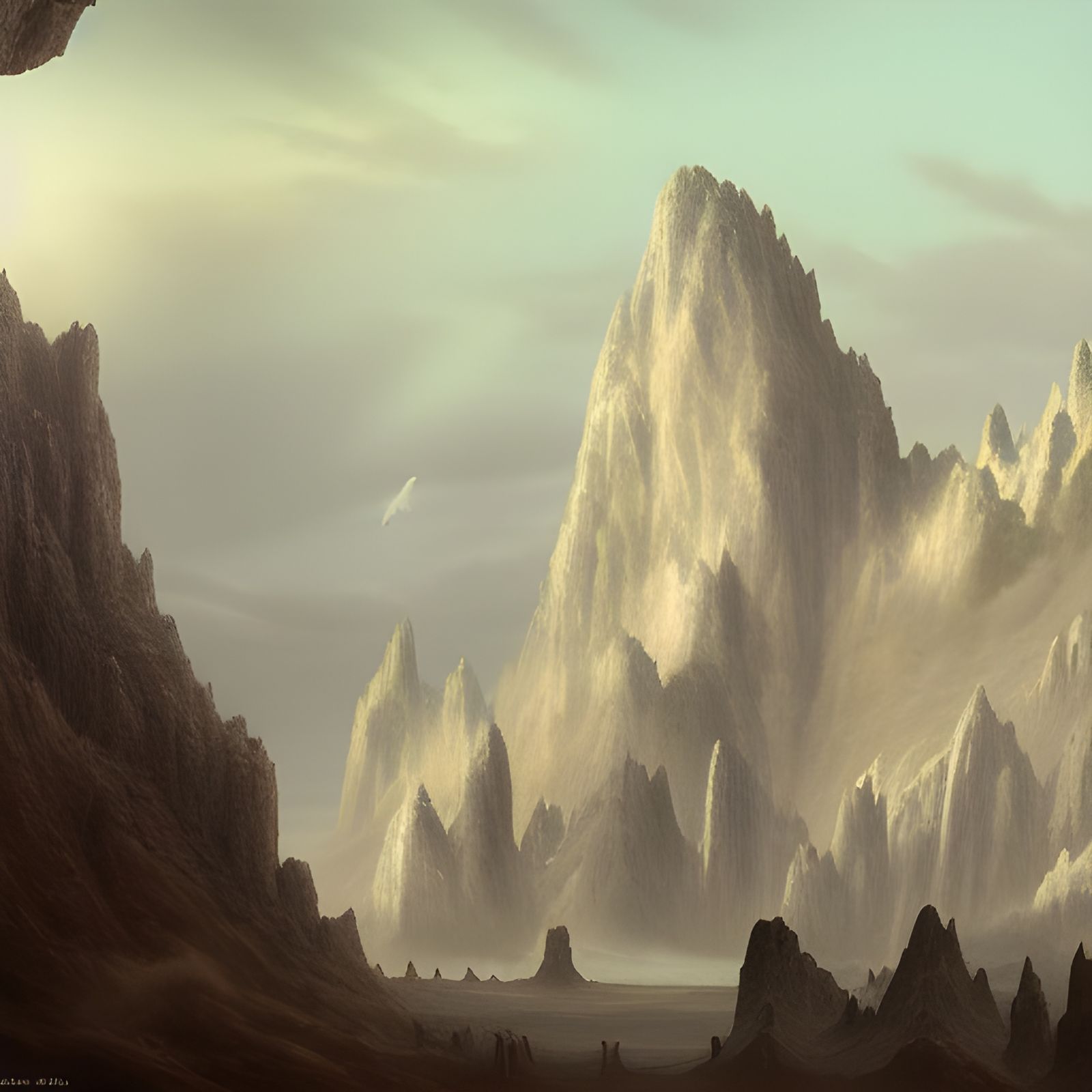 Detailed Matte Painting of a Giant