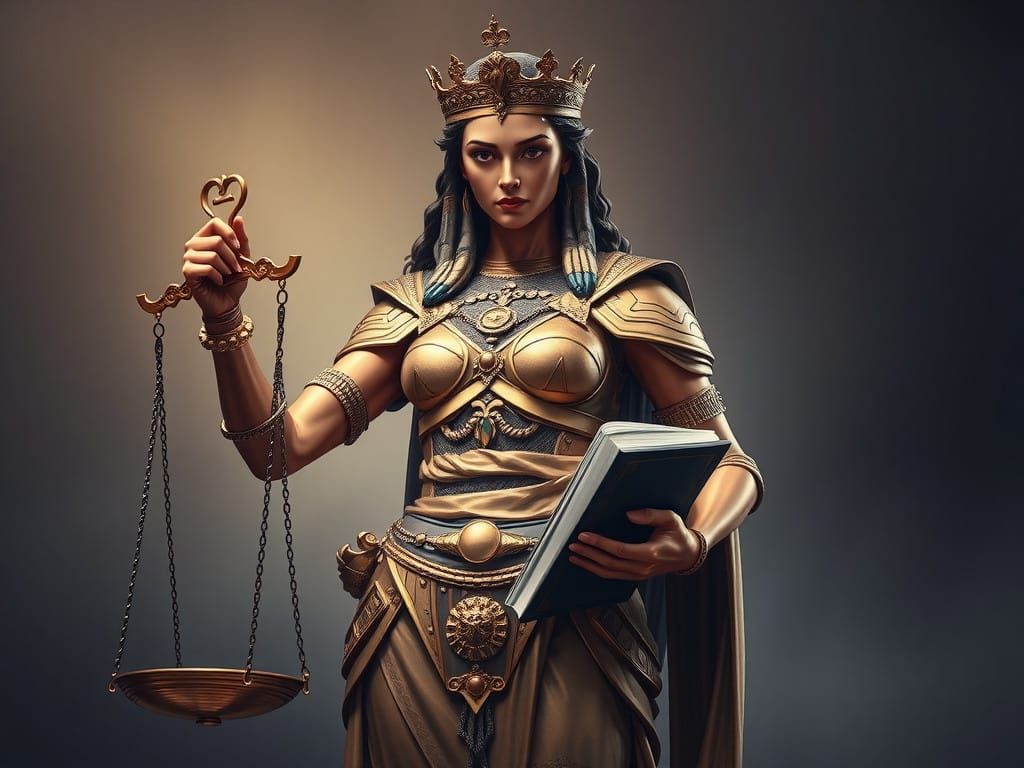 Goddess of Justice Embodies Law and Order