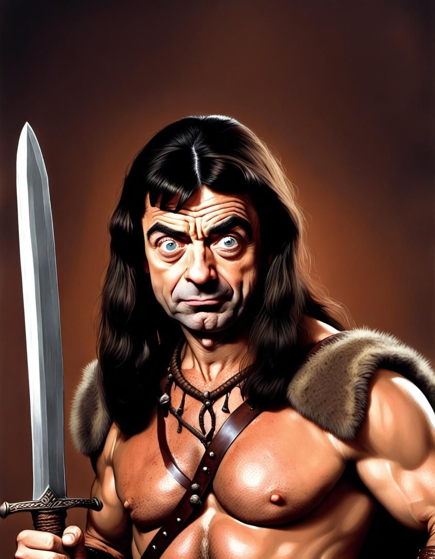 Mr. Bean as Conan the Barbarian