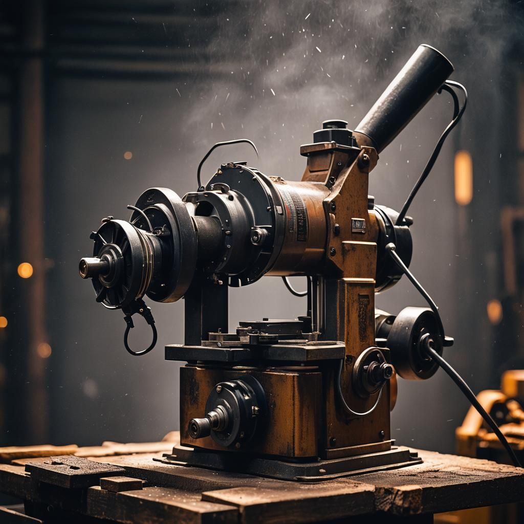 Electric Branch Grinder in Industrial Photo