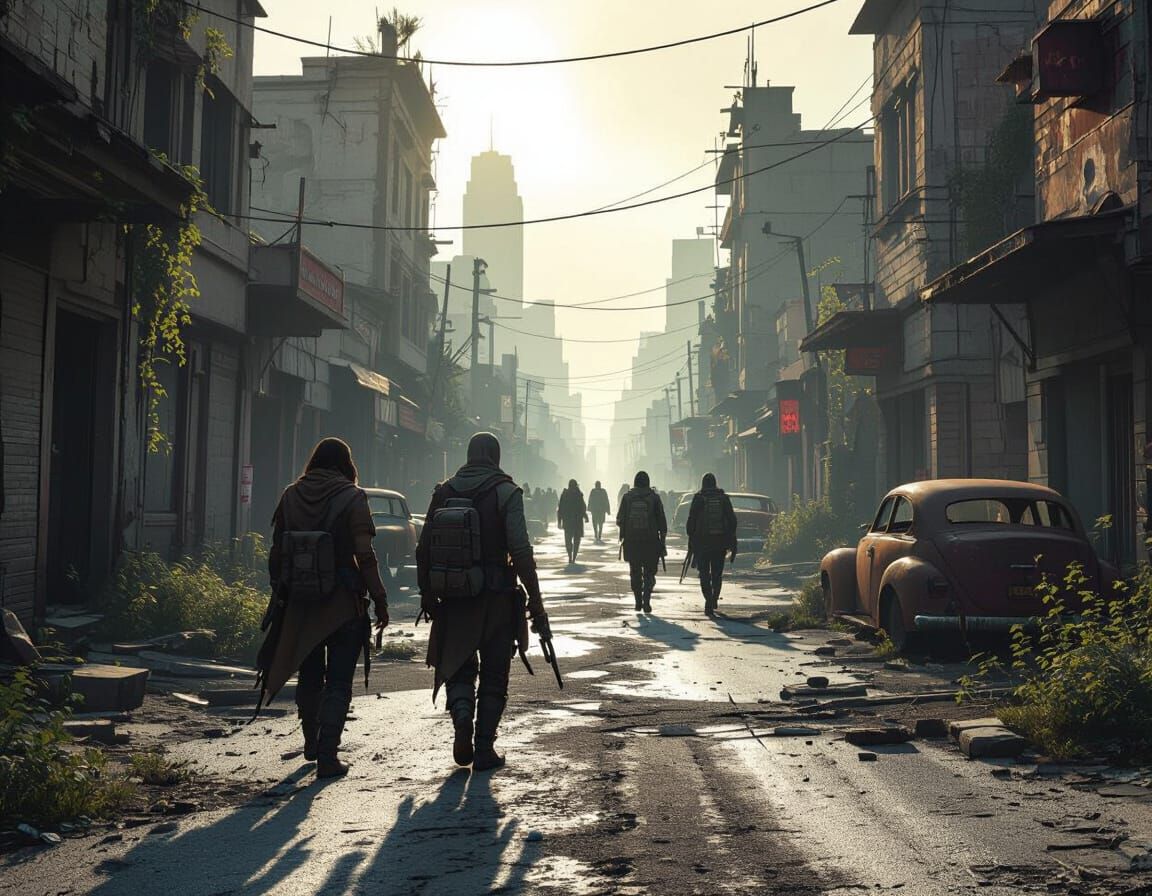 Survivors Navigate Overgrown Ruined City in Hyper-Realistic ...