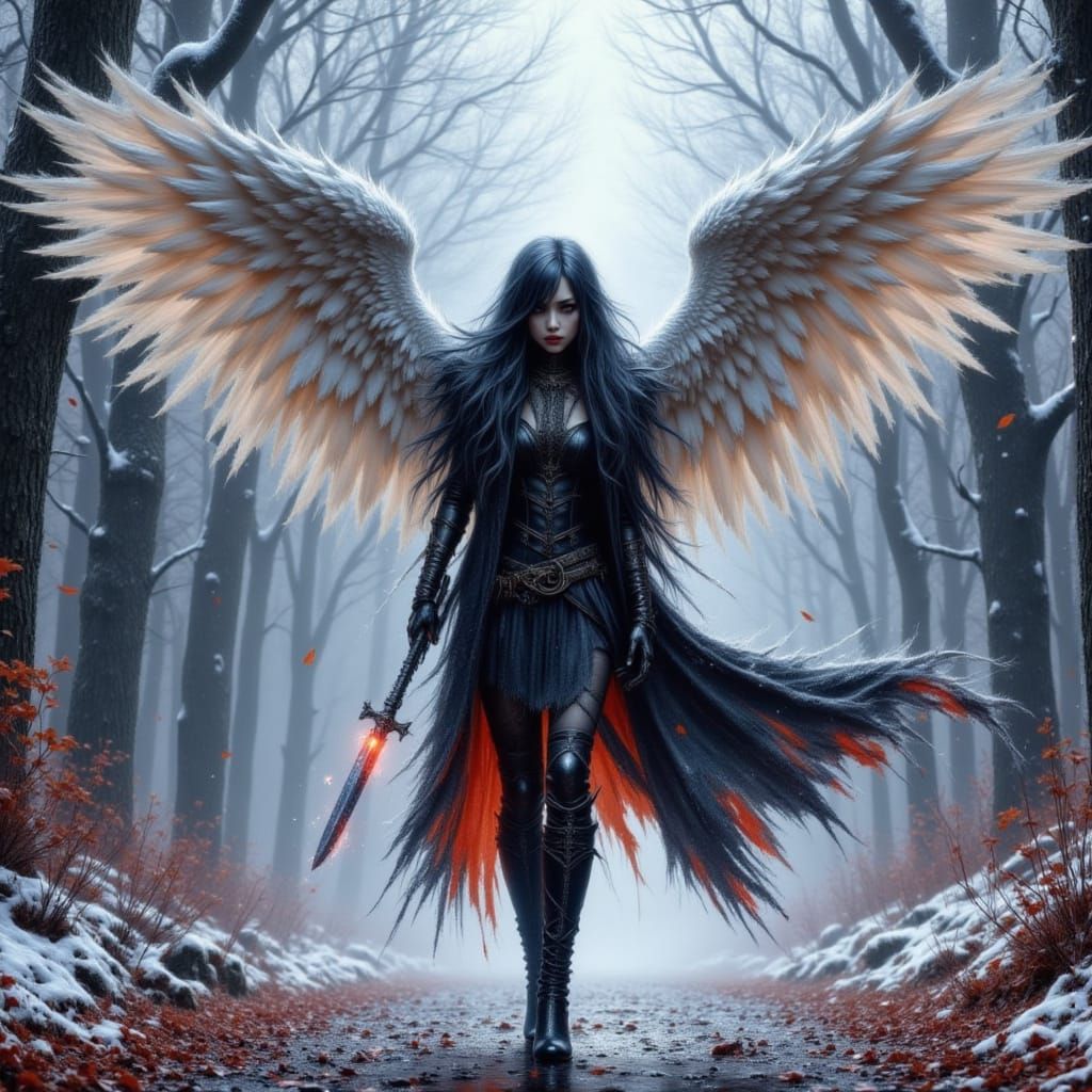 Frost Angel Walking in Central Park