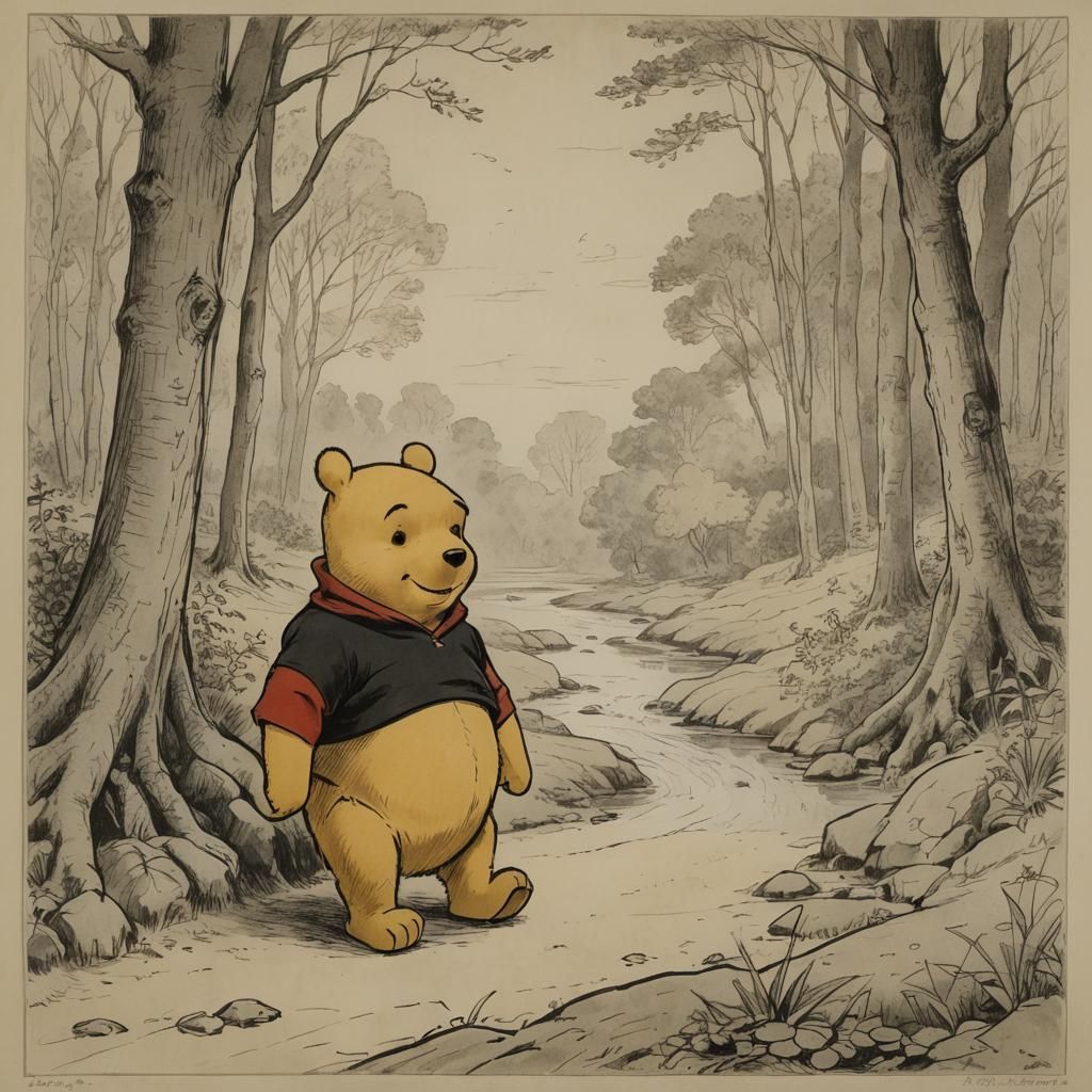 Winnie the Pooh Illustration by E.H. Shepard