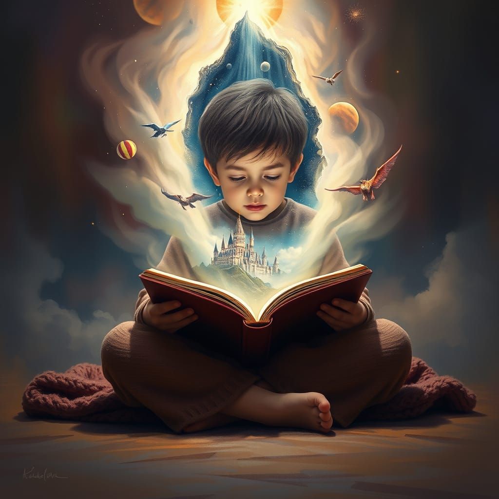 Magical Portal Opens From Story Book