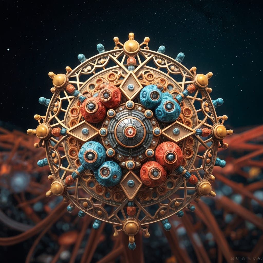 Surreal Architecture in a Whirling, Cosmic Realm