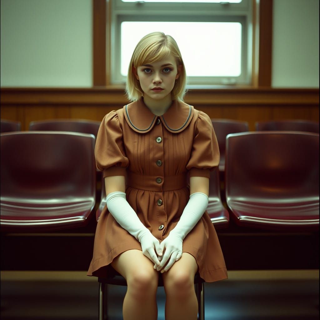 Tortured Teen in Cinematic Film Still