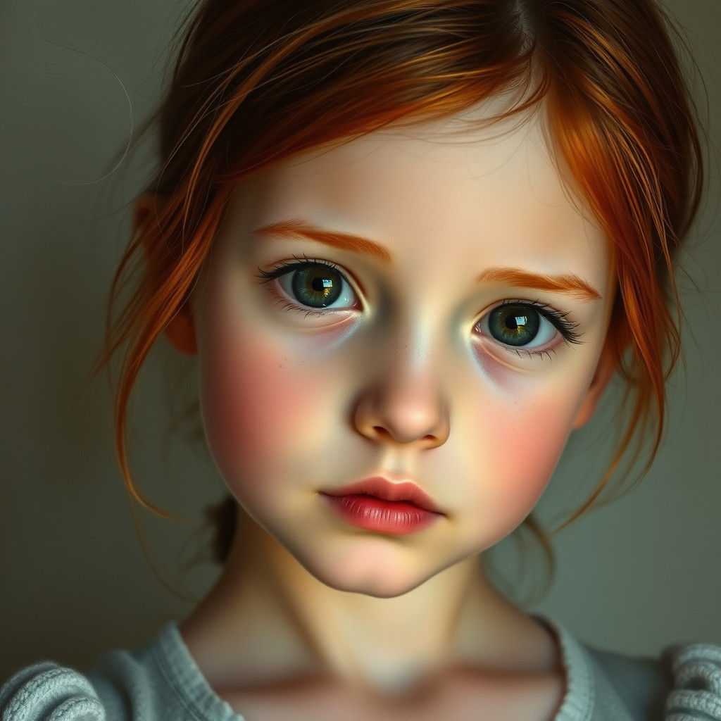 Girl Portrait in Vermeer, Olsen, and Craft Style