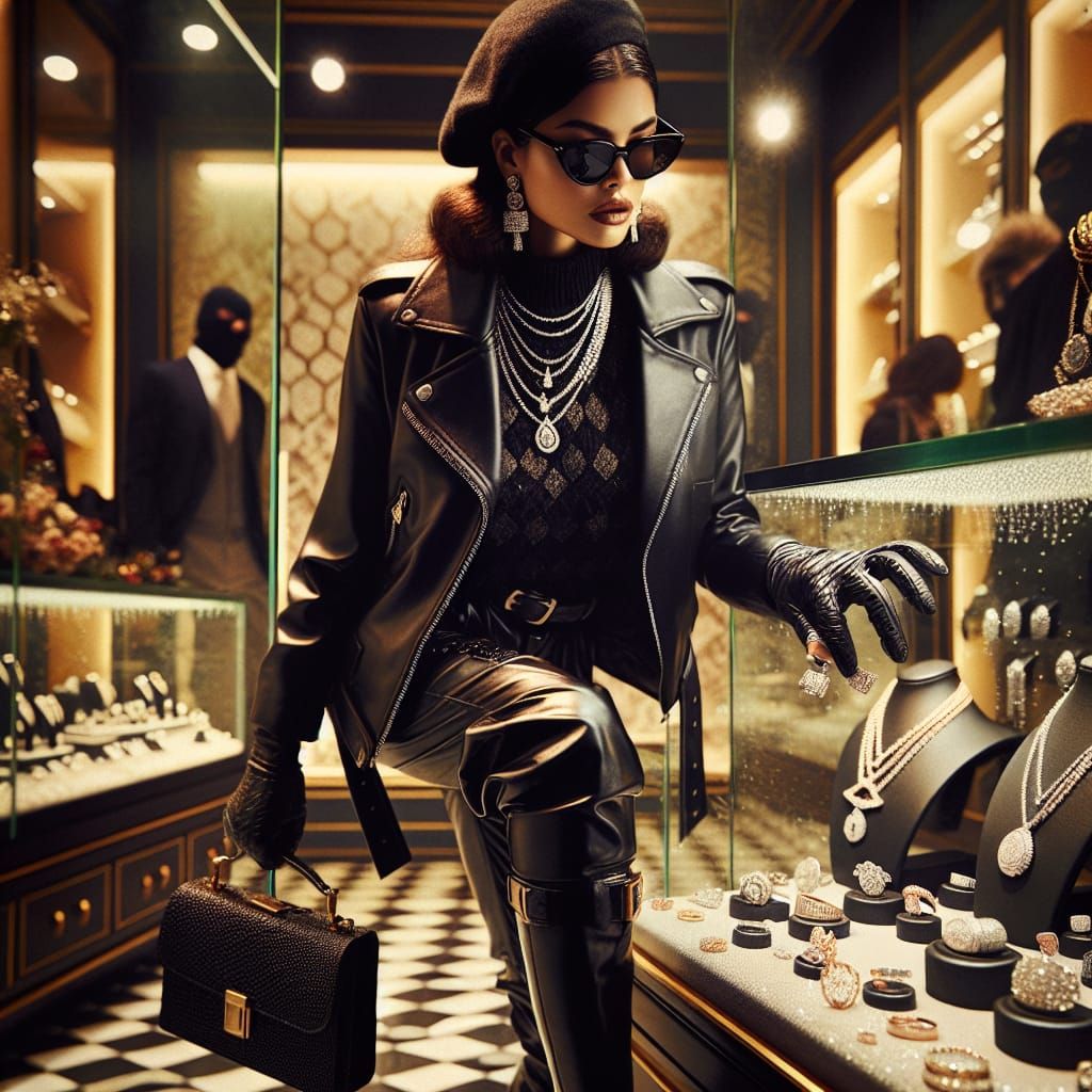 Sultry Christmas Heist in Noir Style