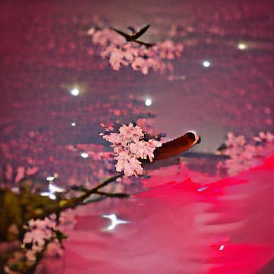 Night Sakura: A Serene Blossom Scene