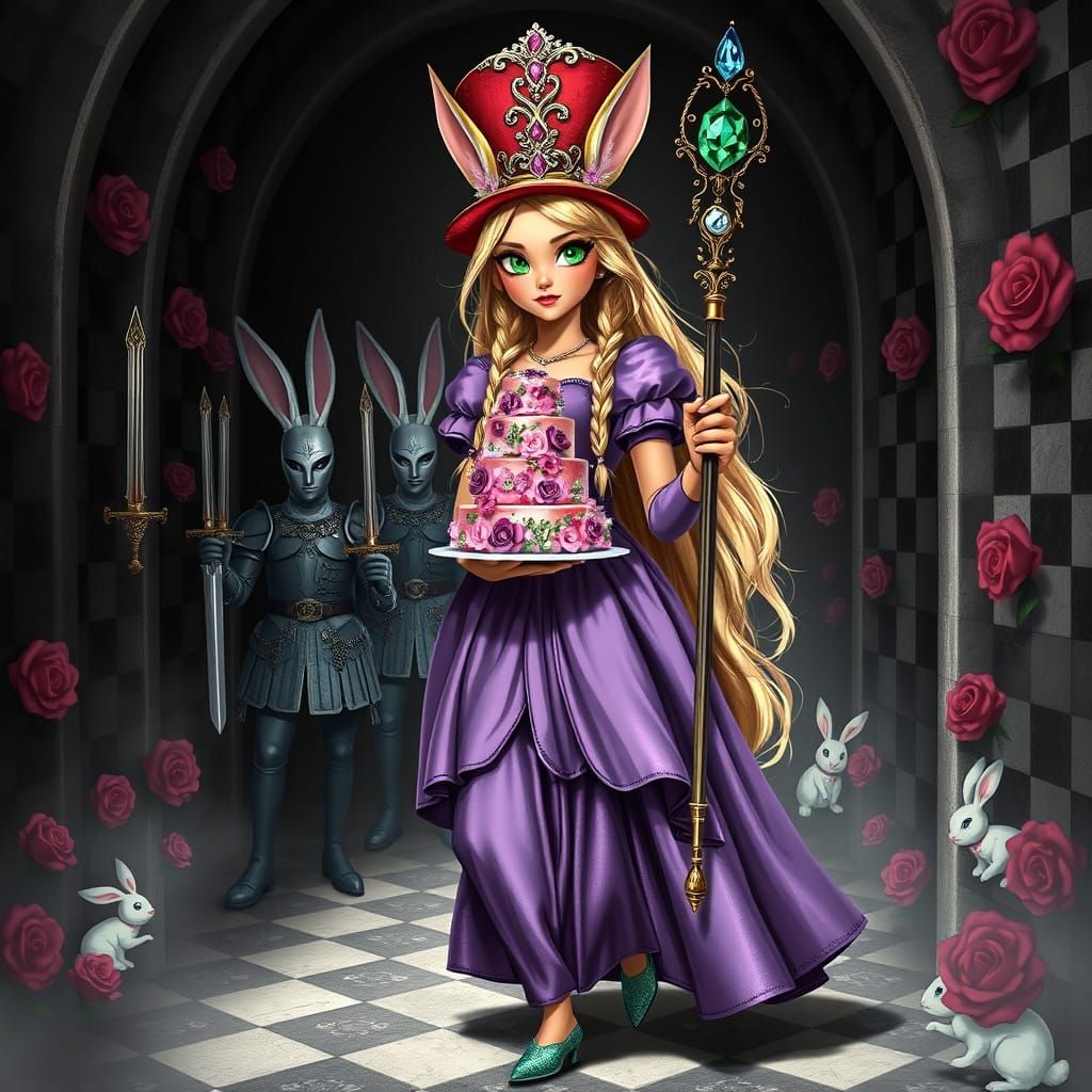 Princess Strolls Down a Whimsical Wonderland