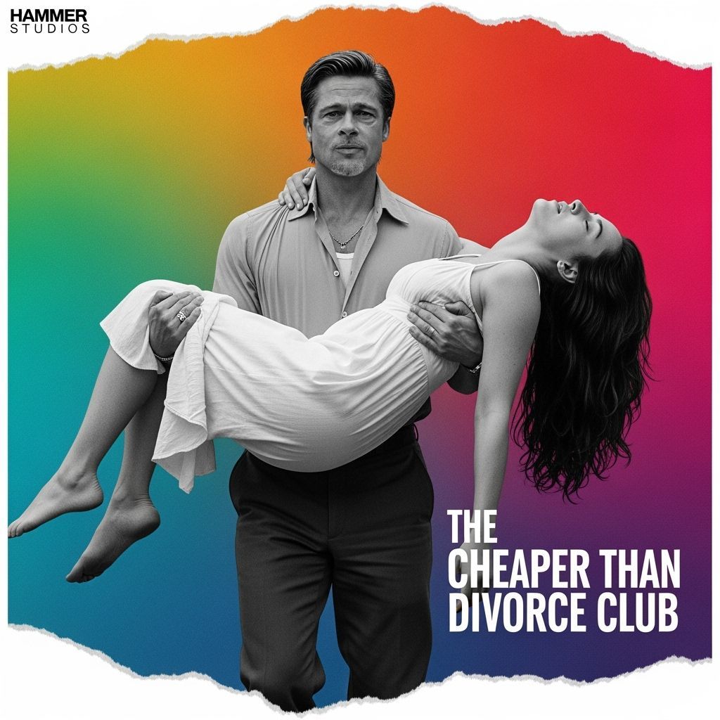 Movie Poster: Husband Carries Woman, Hammer Horror Style