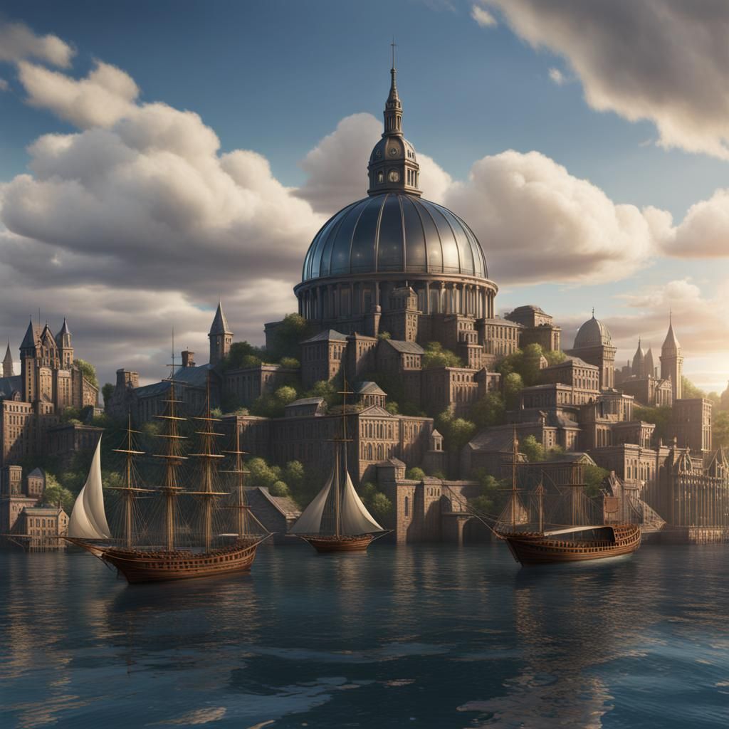 Renaissance Seaport City Under Glass Dome