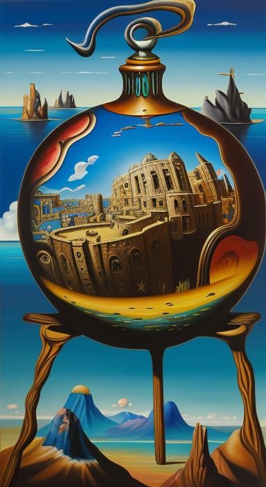 Surrealistic Masterpiece in a Melting World