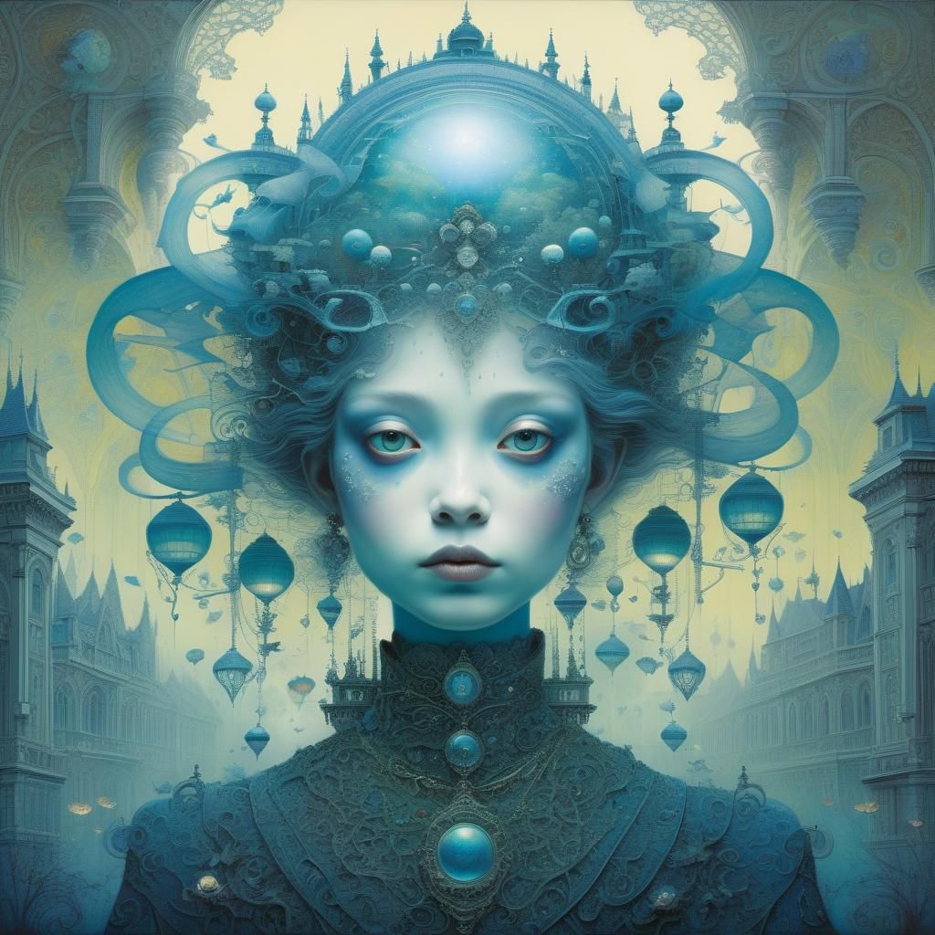 Surreal Dreamscape in Fantastical Realism Style