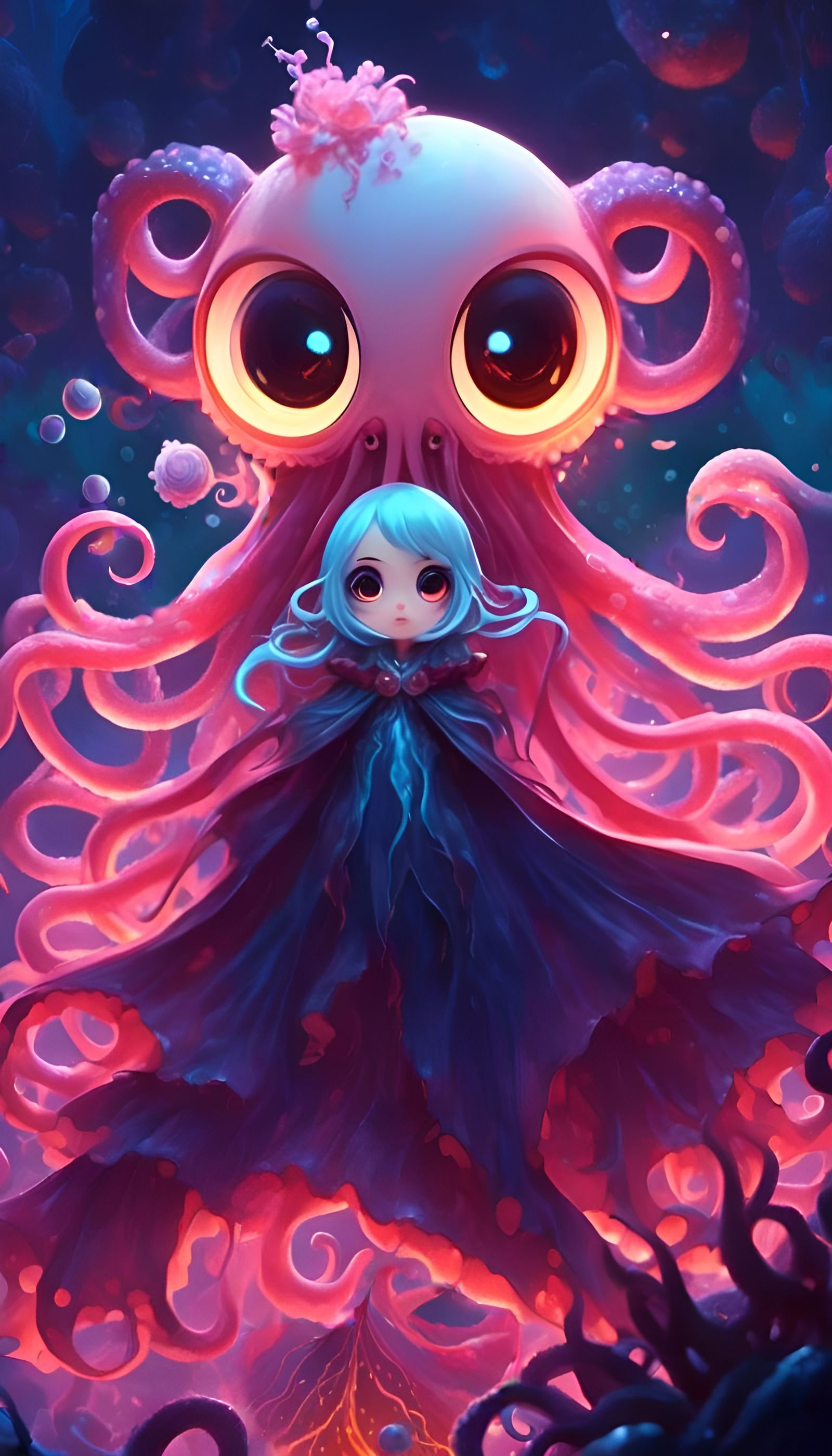 Abstract Deep Sea Water