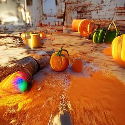 Pumpkin Spice Latte in Colorful CryEngine Style