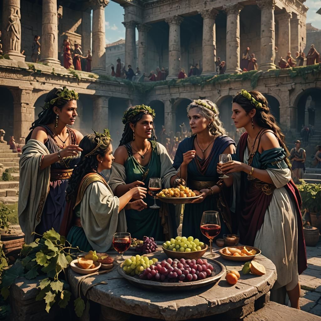 Roman Witches Toga Party in the Colosseum