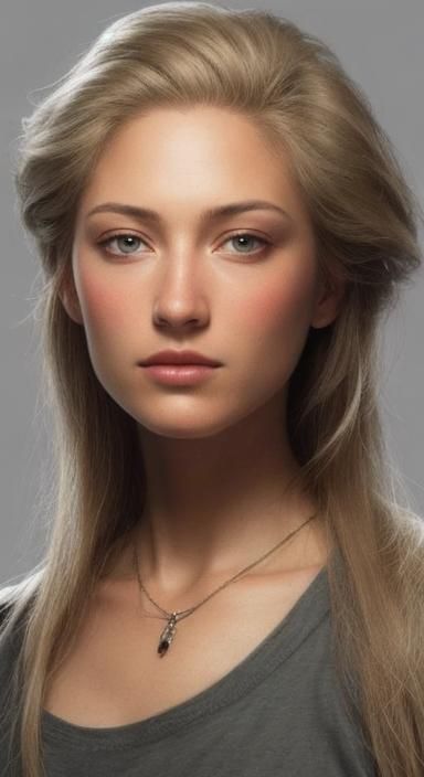 Simple Straight Hair AI Interpretation