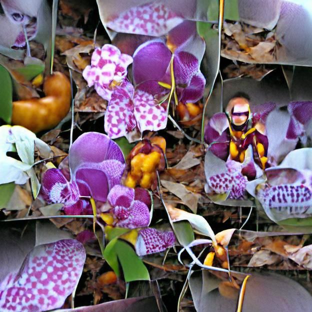 Autumn Grove Bursting with Orchids