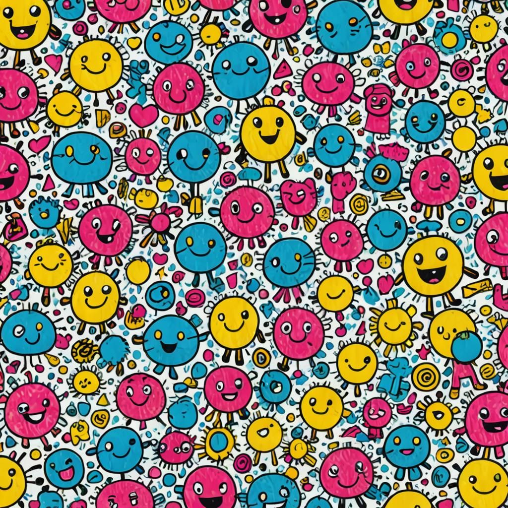 Retro Notebook Doodles in Macro Photography