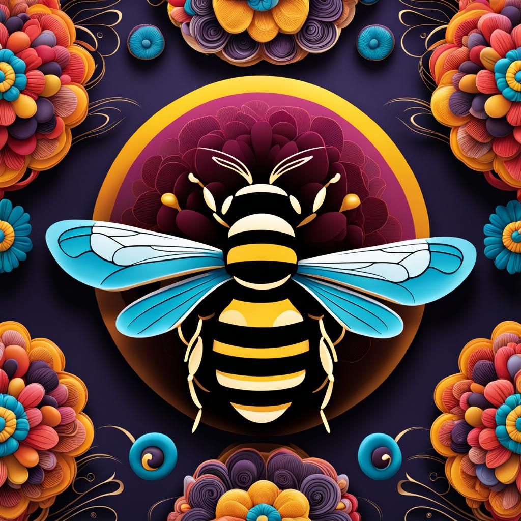 Balloon Bee: Fantastical Splash Screen Art