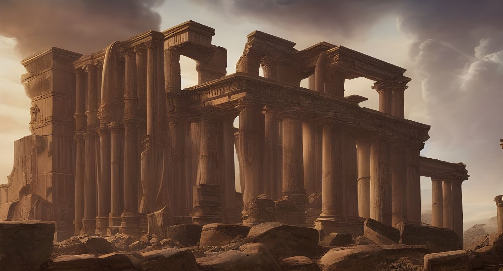 Ancient Alien Ruin: A Sci-Fi Digital Painting