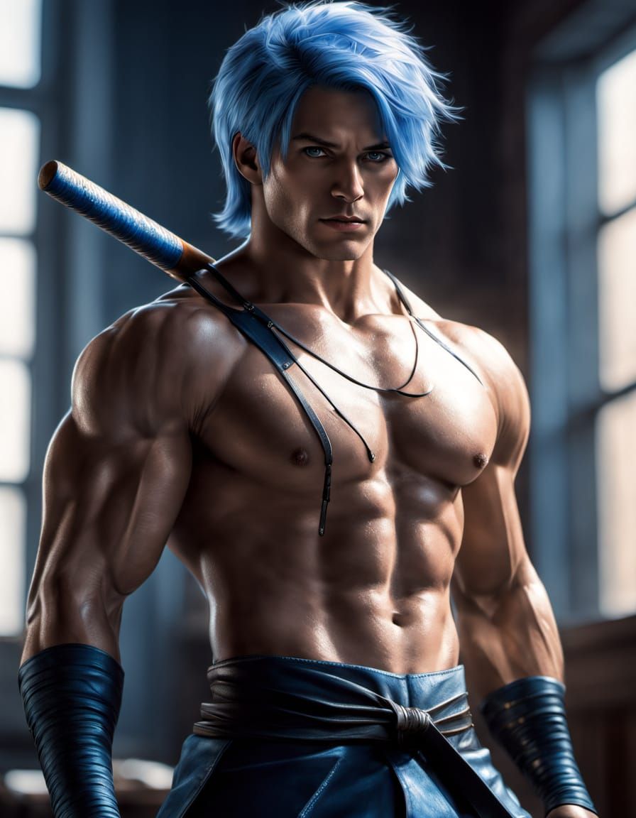 Hyper-Realistic Comic Book Art of Wrestler Jazz