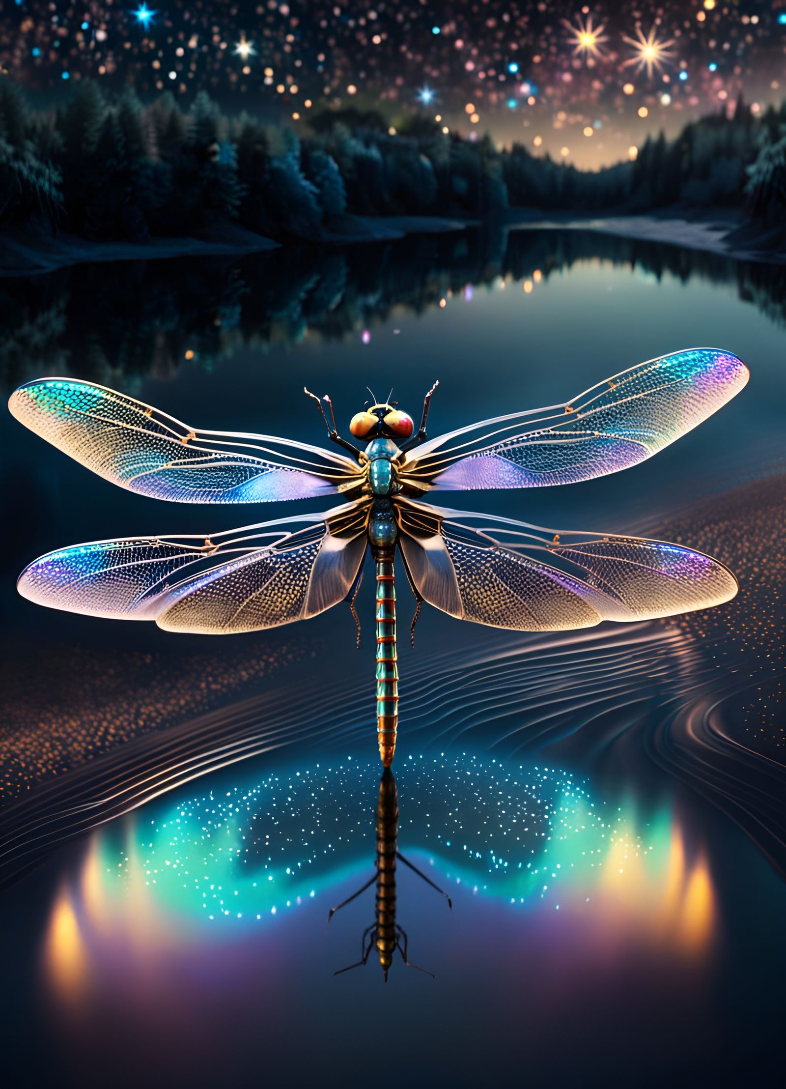 Rise Like a Dragonfly: Shimmering Jewel of Reflection